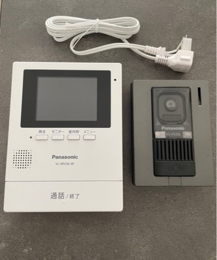 美品‼️Panasonic インターホンカメラ（品番VL-MV26-W）