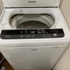 【取引確定】9/9-23まで　Panasonic 洗濯機 2015年式