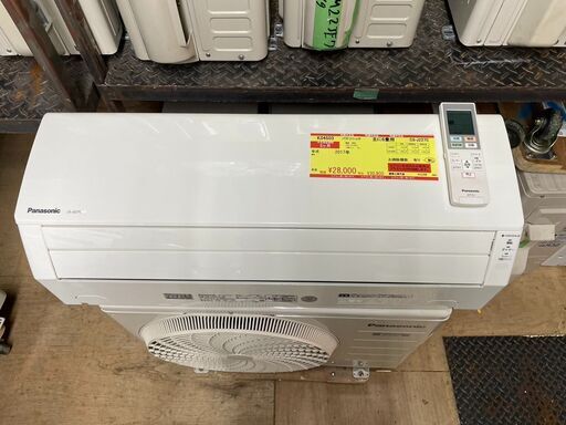 K04503　パナソニック　2017年製　中古エアコン　主に6畳用　冷房能力　2.2KW ／ 暖房能力　2.2KW