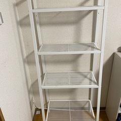 【取引確定済】IKEA レールベリ　スチールラックシェルフ　ホワ...