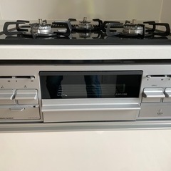 【新品未使用】都市ガス用　ビルトイン　3口S iセンサー付ガスコンロ