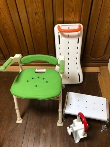 介護用品　お風呂椅子、手すり、踏み台、風呂用補助器具4点
