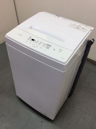 (12/24受渡済)YJT7440【IRISOHYAMA/アイリスオーヤマ 5.0㎏洗濯機】美品 2023年製 IAW-T503E 家電 洗濯 簡易乾燥付