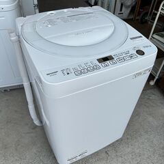 動作保証あり】SHARP シャープ 2021年 ES-KS70W 7.0kg 全自動洗濯機【管理