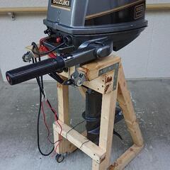 北海道豊浦町スズキ8馬力2スト船外機 冷却水が出ないだけ