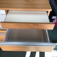 【リサイクルサービス八光】幅89.5㎝　ナチュラルブラウン　レンジボード　コンセント付