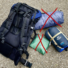 【ネット決済】大型リュック：バックパック80L & 寝袋