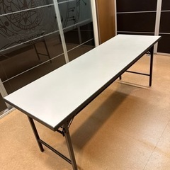 折り畳みミーティングテーブル　会議テーブル　ホワイト  180c...