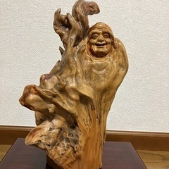 一枚板 衝立 一刀彫り 両面彫 配達相談承ります