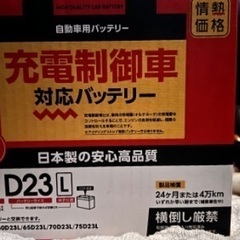 【新品】カーバッテリー 75D23L