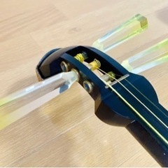 【超希少】津軽三味線　高級トチ紅木 綾杉胴　超希少高級ハードケース付き