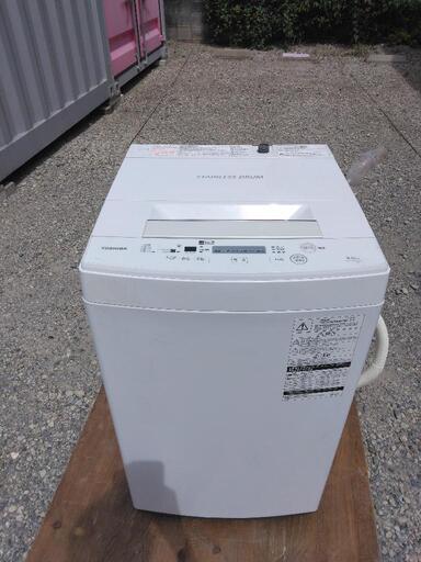 TOSHIBA 洗濯機 4.5kg 2017年製 AW-45M5 無料配達有
