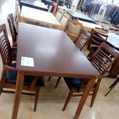 ★ジモティ割あり★  　ダイニングセット四人掛け ブラック・ブラウン H70.5×D80.5×W135.2 クリーニング済み OJ1865