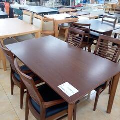 ★ジモティ割あり★  　ダイニングセット四人掛け ブラック・ブラウン H70.5×D80.5×W135.2 クリーニング済み OJ1865