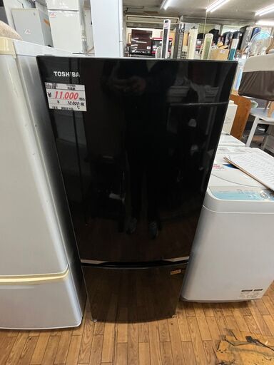 【リサイクルショップどりーむ鹿大前店】No.7087　冷蔵庫　TOSHIBA　【東芝】　2018年製　153L 　GRM-M15BS(K)　訳アリ品　大特価　動作確認済み