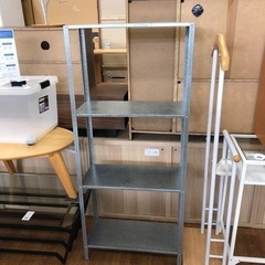 IKEA ユニットシェルフ4段　HYLLIS シルバー売ります！