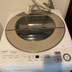 SHARP es-SH7C 2019年製　洗濯機