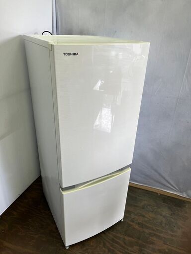 ★TOSHIBA　2ドア冷凍冷蔵庫　153L　2018年製　GR-M15BS（W）★