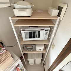 【大阪】キッチンラック レンジ台ラック ゴミ箱上収納 キッチン収納