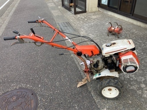 クボタ　耕運機　管理機　t1-55s　ロータリー付き　実働品