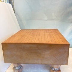 碁盤脚付☆94628無垢　碁器　碁石セット蛇目那智黒