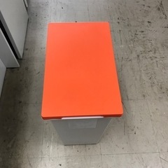 k2309-148 フタ付きゴミ箱 30リットル オレンジ キズ...