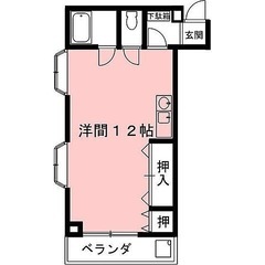 岐阜市上大久和広々1R 40,000円即入居