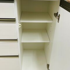 🤍松田家具 2面レンジボード 🖤定価￥158,000🖤 ソフトクロージング 人気のホワイトカラー🤍4921