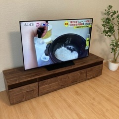 新生活応援☆テレビローボード180㎝ウォルナット日本製☆