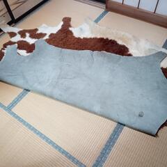 バッファローの毛皮の敷物