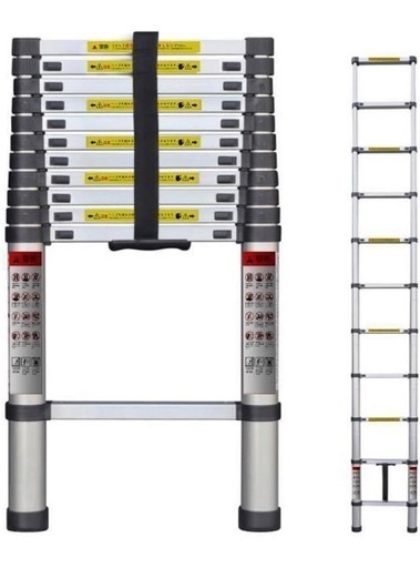 ハシゴ　はしご　特別価格　超お得な先進ハシゴ　完動品　感動品　伸びる　コンパクト　軽い　軽量化　アルミ　小さくコンパクト