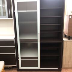 ▼値下げ▼食器棚  パモウナ キャビネット しょっきたな 収納棚 幅128cm 💳自社配送時🌟代引き可💳※現金、クレジット、スマホ決済対応※【送料に設置込】