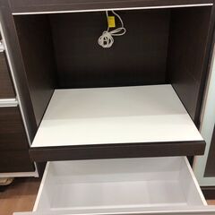 ▼値下げ▼食器棚  パモウナ キャビネット しょっきたな 収納棚 幅128cm 💳自社配送時🌟代引き可💳※現金、クレジット、スマホ決済対応※【送料に設置込】