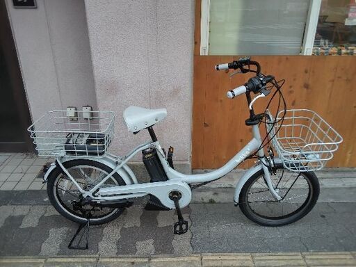 [BRIDGESTONE]bikke2(ビッケツー)e 20吋 電動アシスト自転車 8.7Ahバッテリー+充電器(ブルーグレー)