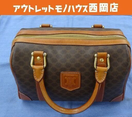 セリーヌ CELINE ボストンバッグ マカダム柄 ミニボストン オールドセリーヌ 西岡店