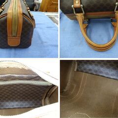 セリーヌ CELINE ボストンバッグ マカダム柄 ミニボストン オールド