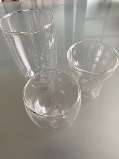 二重　グラス　bodum 3点セット