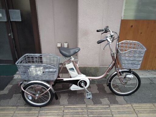 [Panasonic]Karoyaka Life(かろやかライフ)EB 前18吋/後16吋 電動三輪自転車 10Ahバッテリー+充電器