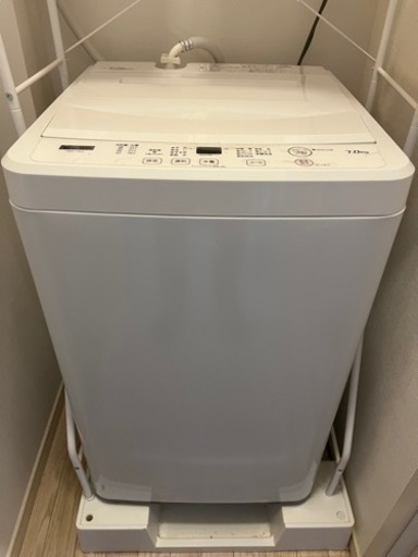 ヤマダ【7kg】2021年製全自動洗濯機【使用頻度少】YWM-T70H1