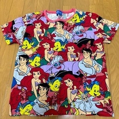 150ディズニーリゾート アリエル総柄半袖Tシャツ公式