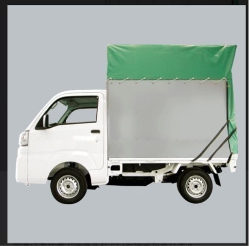 軽トラにて荷物運びます。