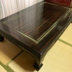 座卓　約150×90×35cm 木製　客間用のローテーブル