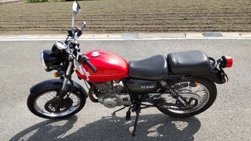 スズキ st250 バイク 赤