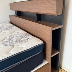 ニトリ　ダブルベッド&マットレスセット