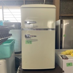 アイリスオーヤマ　レトロ　2ドア冷蔵庫