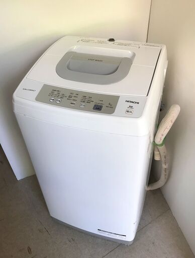 都内近郊送料無料 日立 洗濯機 5㎏ NW-H53 2018年製