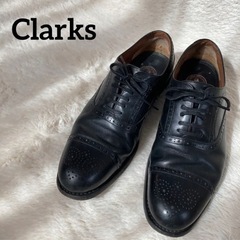 Clarks クラークス ウィングチップ ブラック UK7