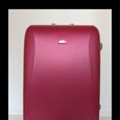 最終さらに値下げ　大型スーツケース　赤ピンク