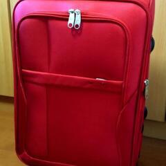 【難あり】中古スーツケース(赤)
