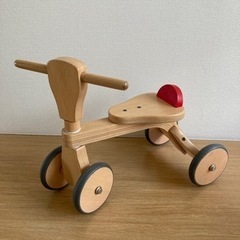最終お値下げ❣️木のおもちゃ　木製バイク